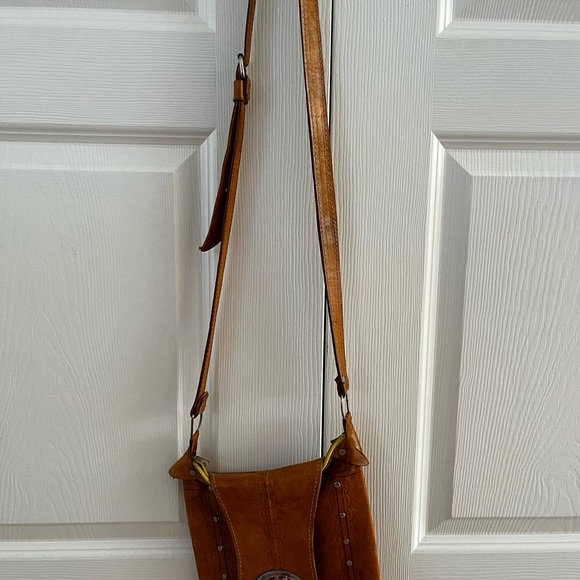 Moroccan pure leather crossbody purse - Picture 4 of 10